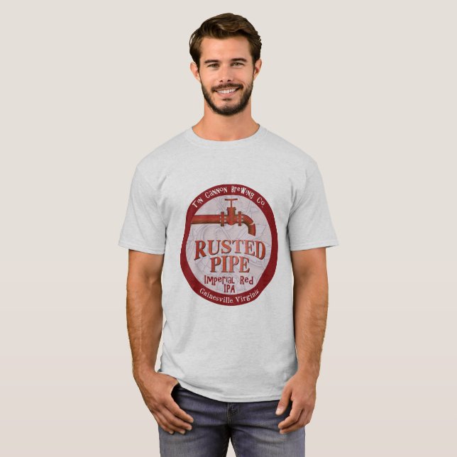 Rostat leda i rör tee shirt (Hel framsida)