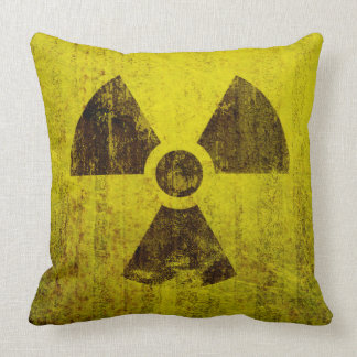 Rostat radioaktivt symbol kudde