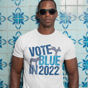 Röstblått 2022 Cute Democratic Party T Shirt