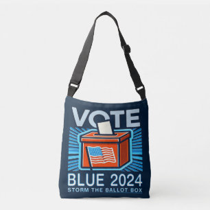 Röstblått 2024: Ballot Box Presidenten Axelväska