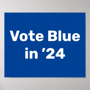 Röstblått 2024 poster