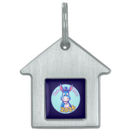 Röstblått 2026 ID-bricka husdjur