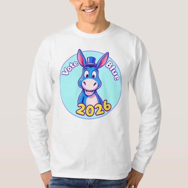 Röstblått 2026 t shirt (Framsida)