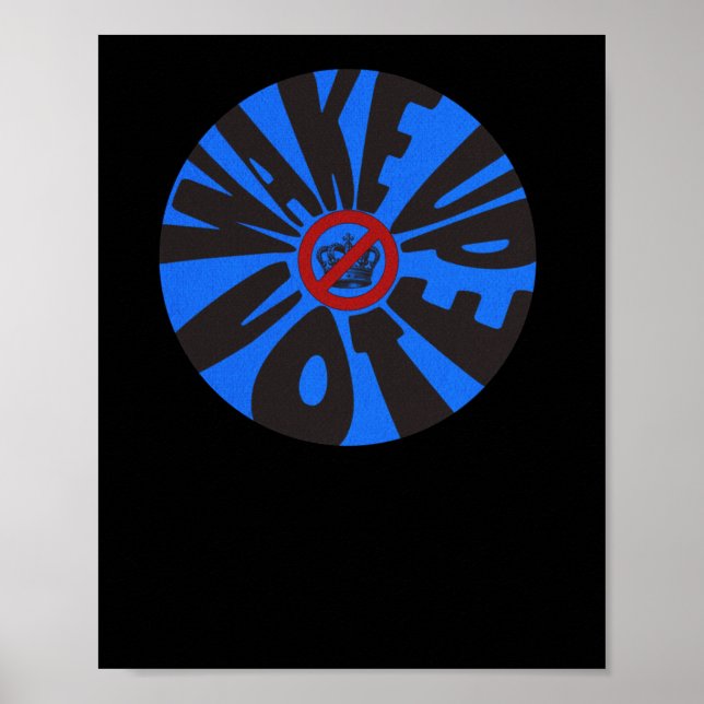 Röstblått demokratiskt motdrag poster (Framsidan)