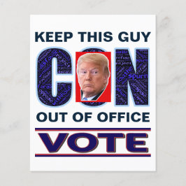 Röstblått motstånd 2024 Presidentflygare Flygblad