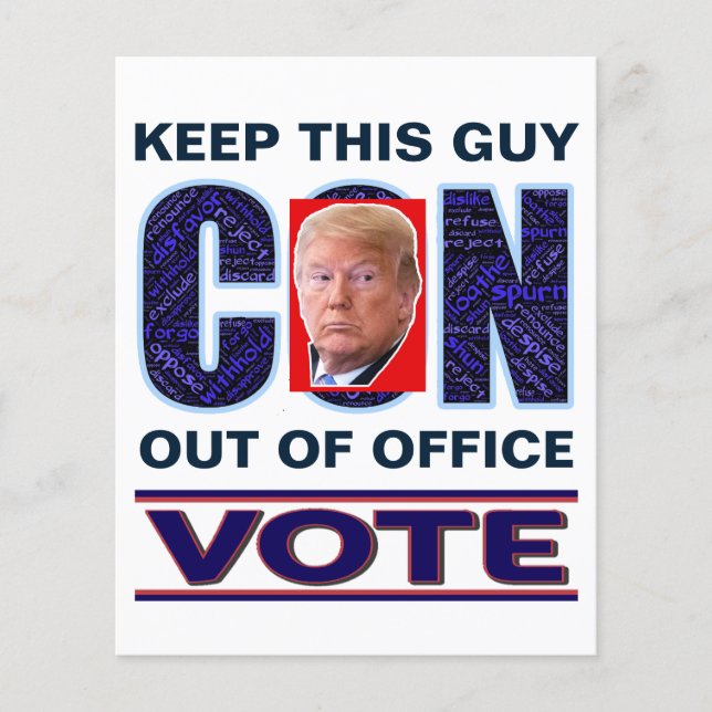 Röstblått motstånd 2024 Presidentflygare Flygblad (Framsidan)