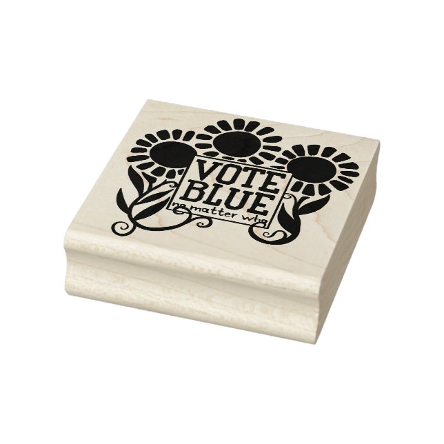 Röstblått oavsett vem 2020 är stämpel (Stämpel)