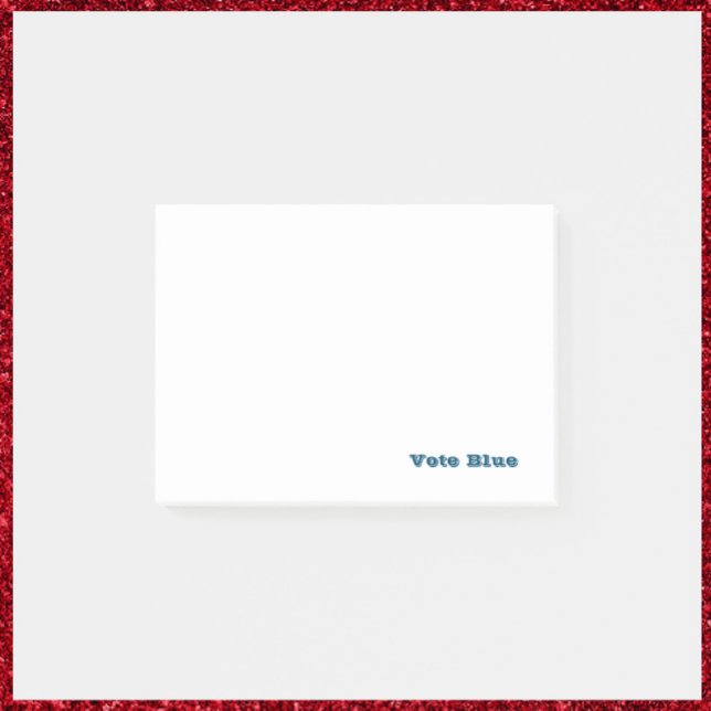 Röstblått Post-it Block (Skapare uppladdad)