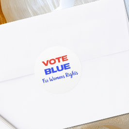 Röstblått USA: s demokratiska politiska röda blå Runt Klistermärke