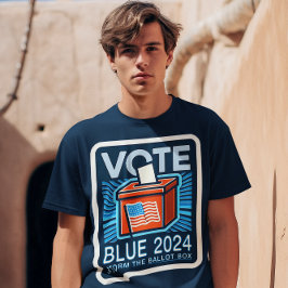 Röstblått valfält 2024 med Gräns T Shirt
