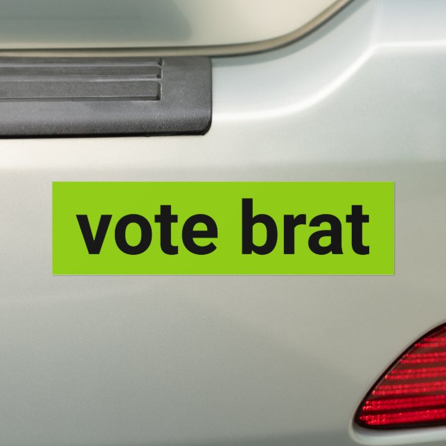 Röstbrat kamala - svart och limegrön bildekal (På Bil)