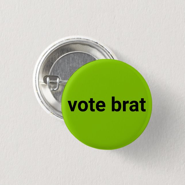 Röstbrat kamala - svart och limegrön knapp (Framsida & baksida)