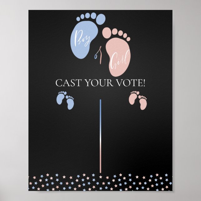 Röstdiagram för Gender- eller ungdomsförutsägelse Poster (Framsidan)