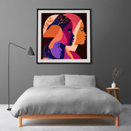 Röster för ändring 7 Poster, minimalistisk, femini Poster