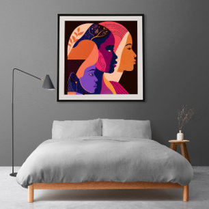 Röster för ändring 7 Poster, minimalistisk, femini Poster