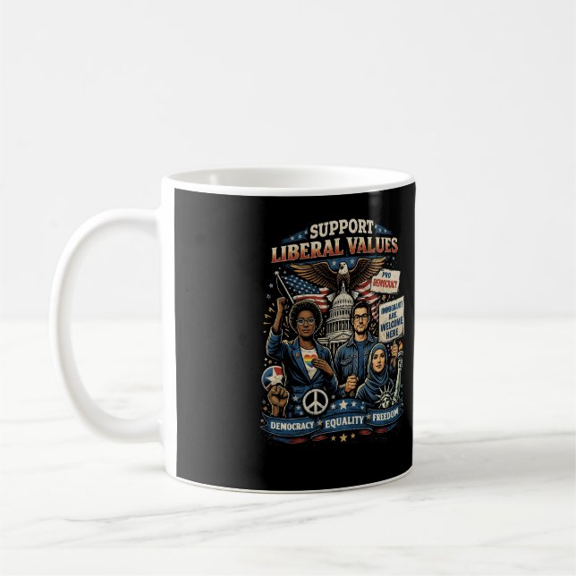 Röster för frihet kaffemugg (Vänster)