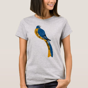 Röster för kvinnlig Vintage Fågelflykt T Shirt