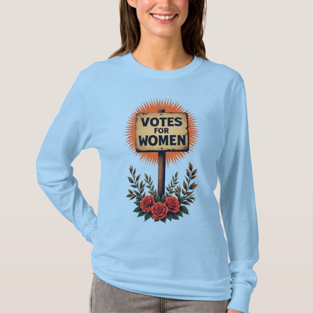 Röster för kvinnoprotestens Vintage T Shirt (Framsida)
