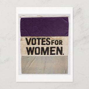 "RÖSTER FÖR KVINNOR" Suffragette Banner 1910-1920 Vykort
