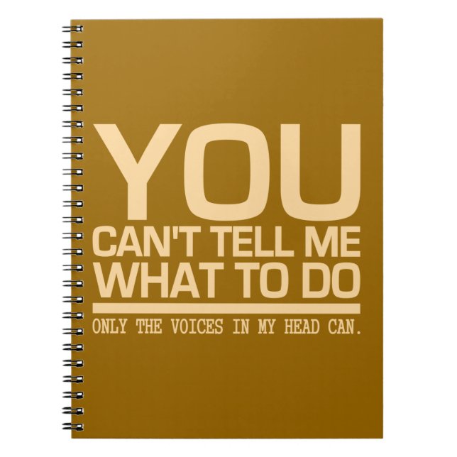 RÖSTER I MIN BÄRBARA anpassningsbar Anteckningsbok (Framsidan)