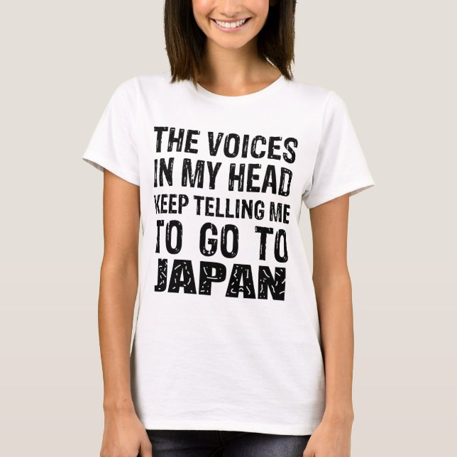 Röster i mitt huvud Japan T Shirt (Framsida)