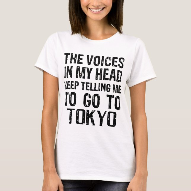 Röster i mitt huvud Tokyo T-Shirt (Framsida)