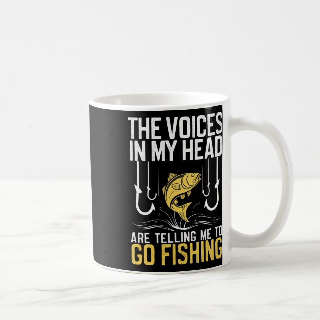 Rösterna i huvudet får mig att fiska kaffemugg (Höger)