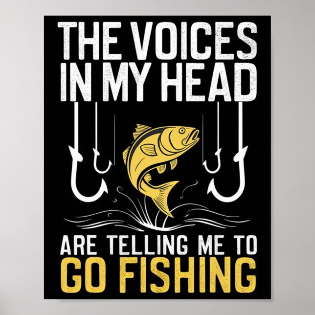 Rösterna i huvudet får mig att fiska poster (Framsidan)