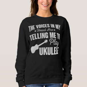 Rösterna i mitt huvud får mig att spela Ukule T Shirt
