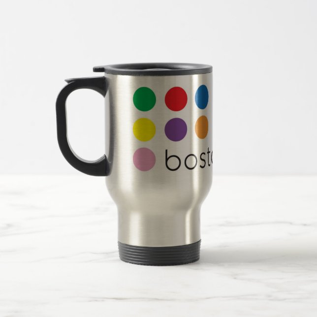 Rostfri handelsresande för Boston pride Resemugg (Vänster)