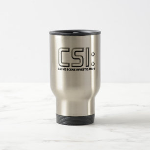 Rostfri mugg Geocaching CSI för grafisk design!