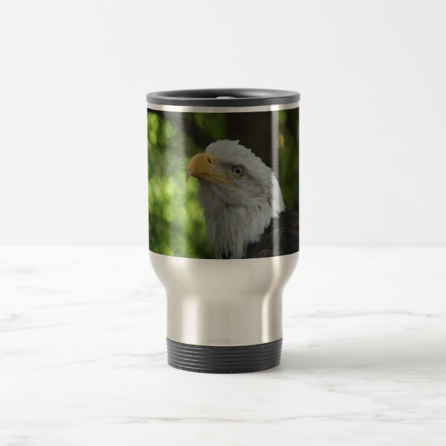 Rostfri travel mug för amerikanörn resemugg (Center)