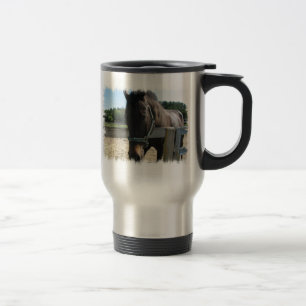 Rostfri travel mug för mörk fjärdThoroughbredh Resemugg