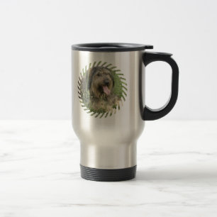 Rostfri travel mug för skäggig Colliehund Resemugg
