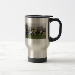Rostfri travel mug för tävlinghästfält resemugg
