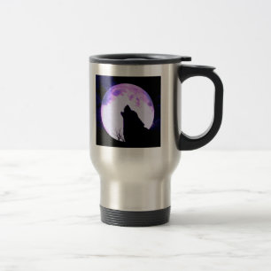 Rostfri travel mug för vargtjut resemugg