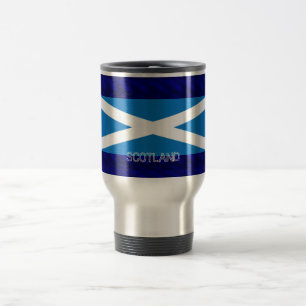 Rostfritt stål 15 uns reser/pendlaremuggsaltire resemugg