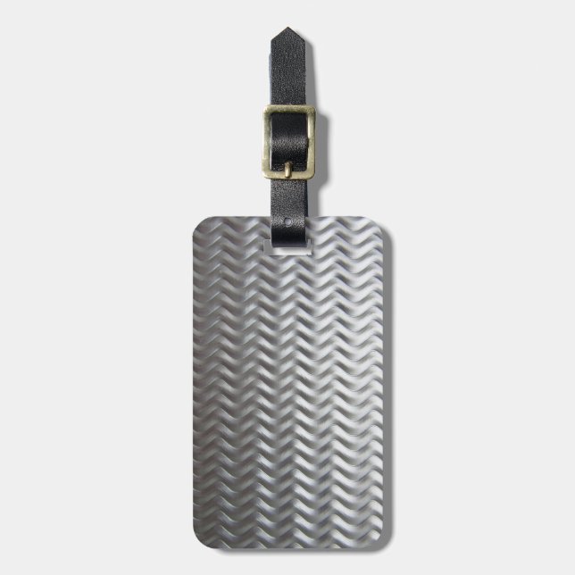 Rostfritt stål texturerat industriellt metalllakan bagagebricka (Vertikal Framsida)