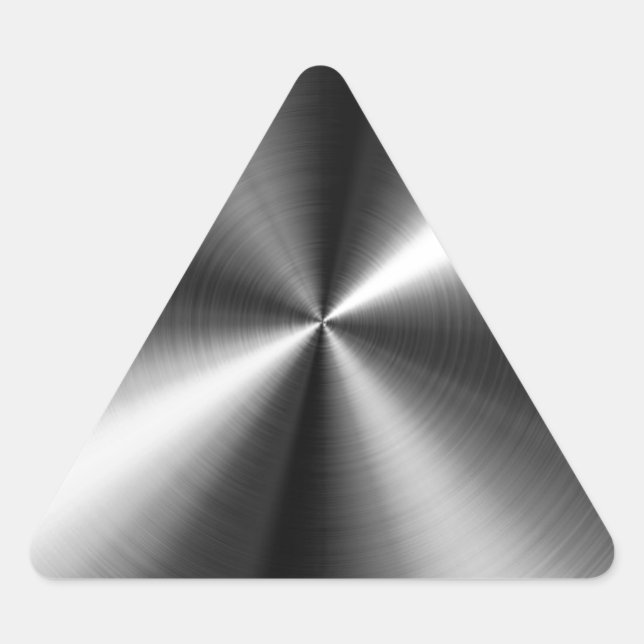 rostfritt stål triangelformat klistermärke (Framsida)