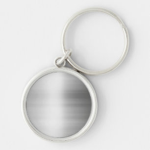 Rostfritt stålmetallLook Rund Silverfärgad Nyckelring