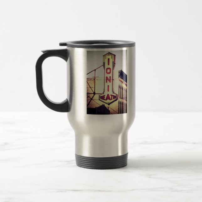 rostfritt stålmugg resemugg (Vänster)