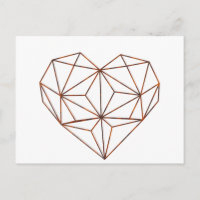 rostgeometrisk hjärtdesign