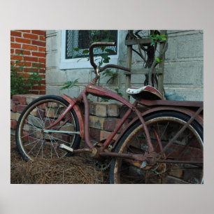 Rostig cykel poster