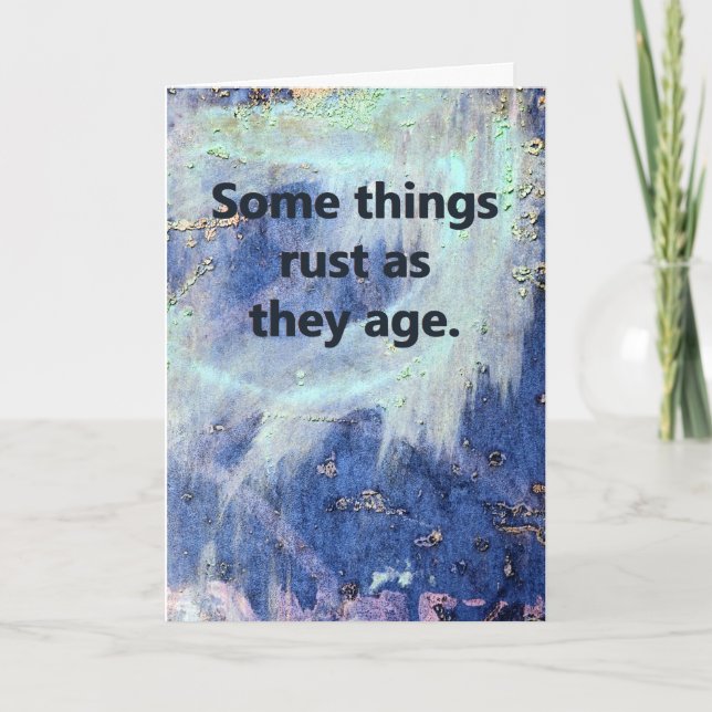 Rostig födelsedag kort (Framsida)