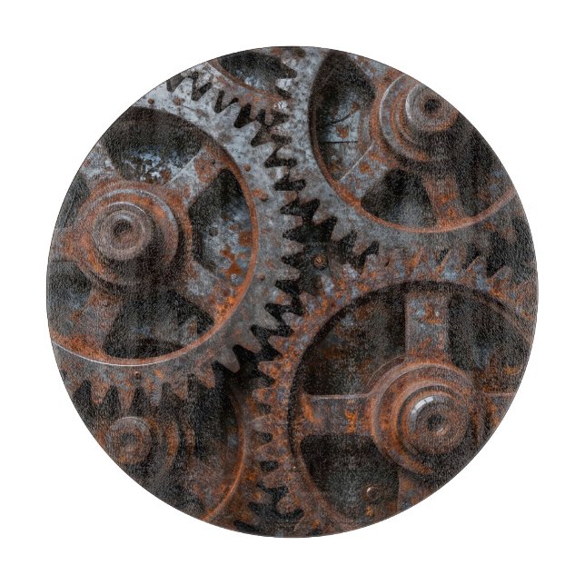 Rostig industriell mekanism (Framsidan)