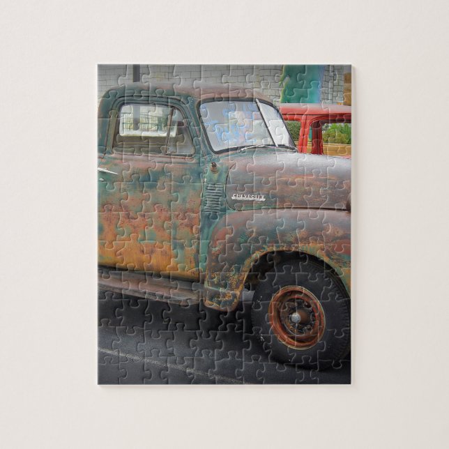 Rostig kort säng pussel (Vertikal)