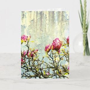 Rostig Magnolia Kort
