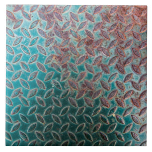 Rostig metallstruktur kakelplatta