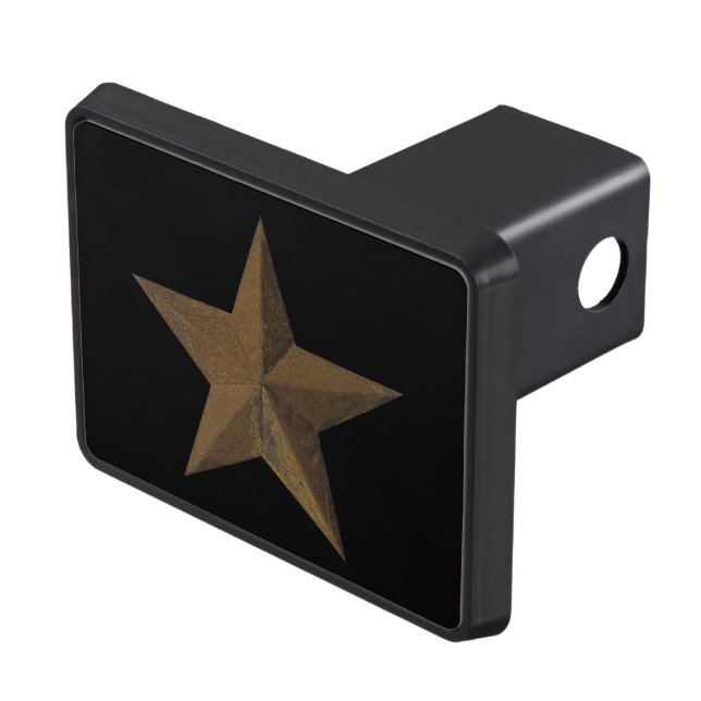 Rostig stjärna… med din bakgrundsfärg dragkroksskydd (Topp Höger)