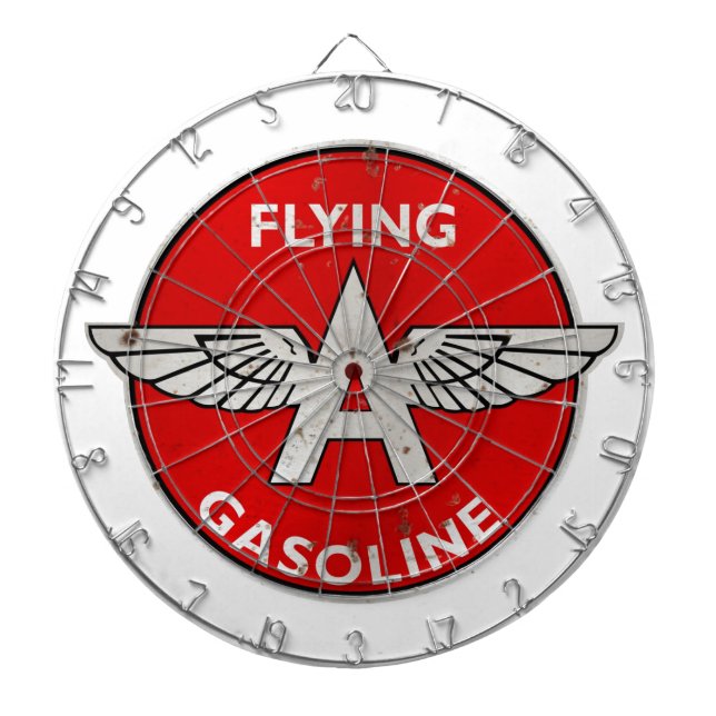 Rostig version av Flying A Gasoline Piltavla (Framsidan)